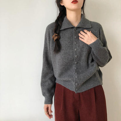 Damen Cardigan mit Knöpfen Modisch Eveloria