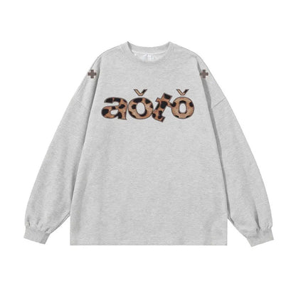 Damen Langarmshirt Eveloria Grafikdesign Weiss