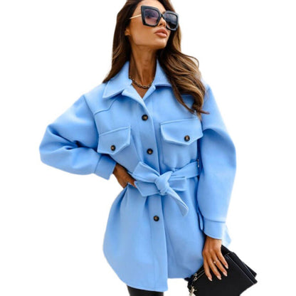 Damen Utility-Jacke Tailliert Praktische Taschen Eveloria