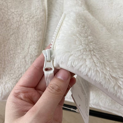 Damen Fleecejacke Hochkragen Reißverschluss Eveloria
