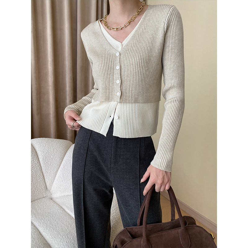 Damen Strickcardigan mit Knöpfen Elegantes Design