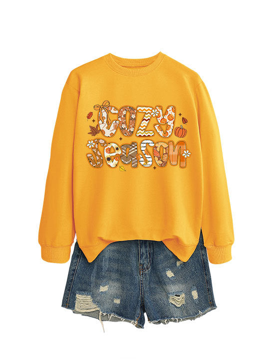 Damen Sweatshirt Herbstdesign Lässiger Schnitt Eveloria