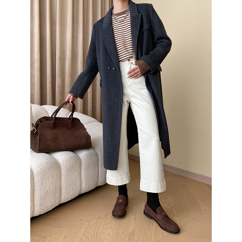 Damen Langarmshirt Gestreift Raglanärmel Modisch Weiß/