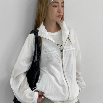 Damen Leichtwindjacke Hochkragen Eveloria