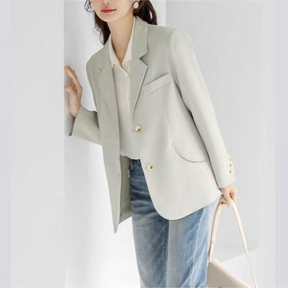 Damen Blazer Tailliert Mit Knöpfen Schwarz Eveloria - Eveloria
