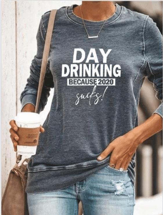 Damen Sweatshirt Humor Schriftzug Eveloria