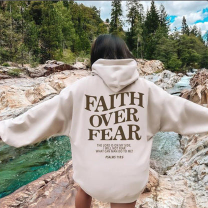 Damen Hoodie Bequem Inspirierender Schriftzug Grau Eveloria
