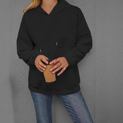 Damen Oversize Kapuzenpullover Strukturiertes Design Eveloria