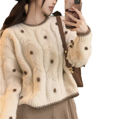 Damen Oversized Pullover Struktur Eveloria