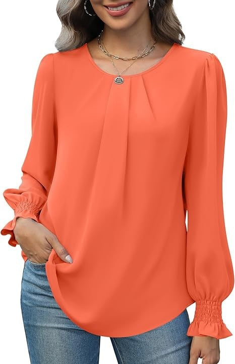 Damen Bluse Puffärmel Eveloria