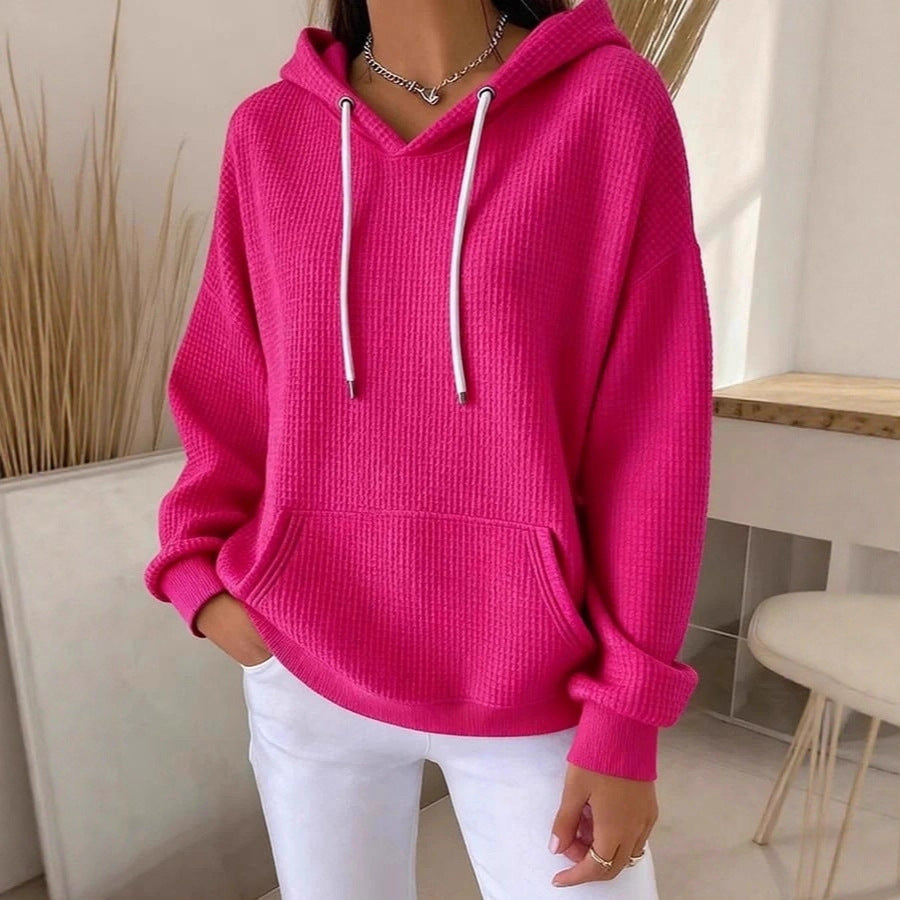 Damen Kapuzenpullover Strukturiertes Gewebe Eveloria