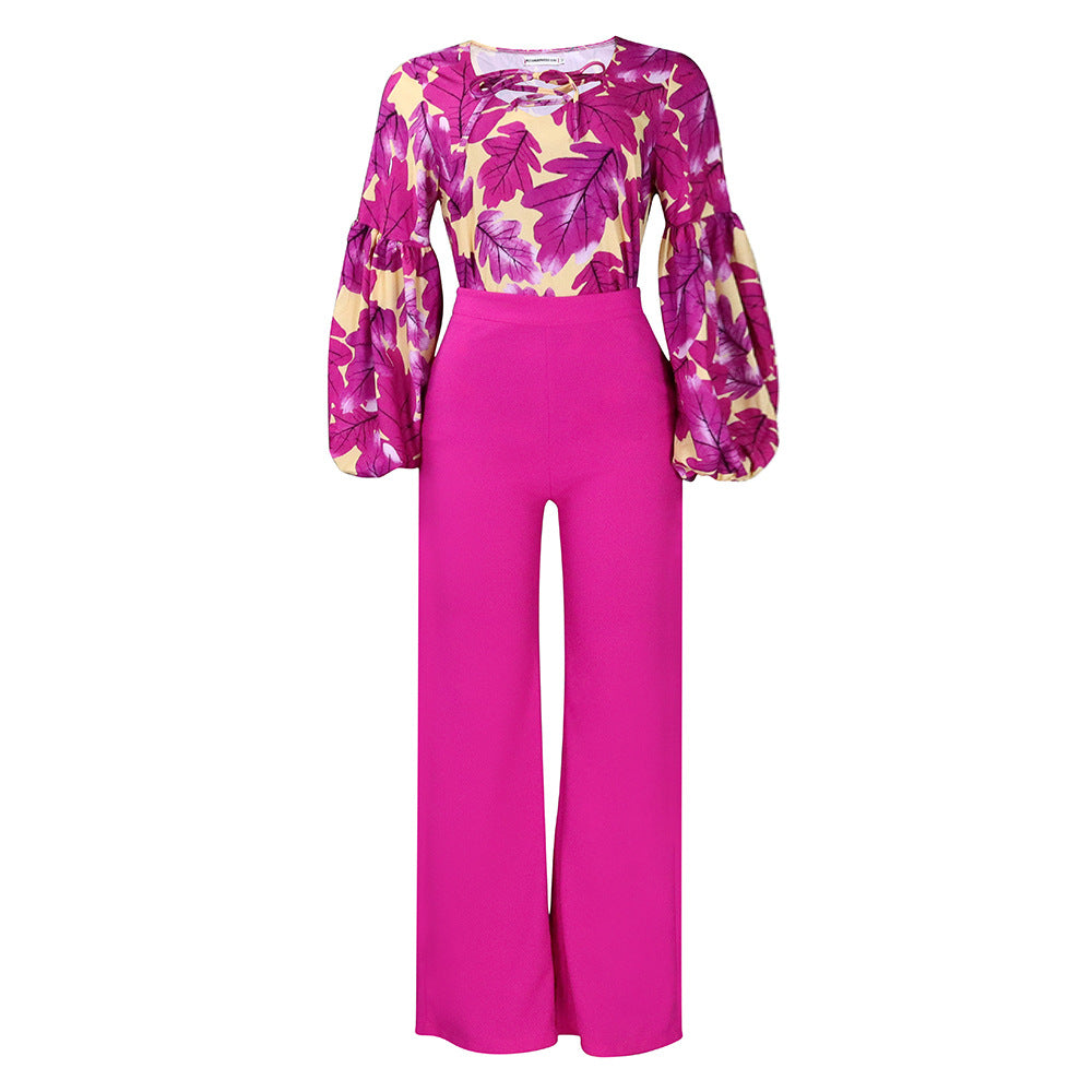 Damen Jumpsuit Aufregendes Ärmeldesign Eveloria
