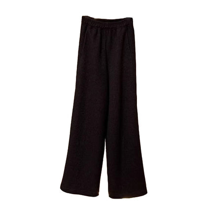 Damen Weite Stoffhose Elastischer Bund Eveloria