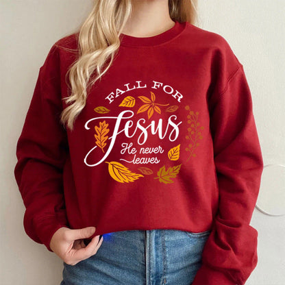 Damen Sweatshirt Weiches Innenfutter Botanisches Herbstmotiv Eveloria