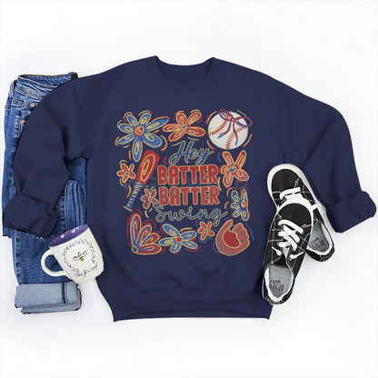Damen Sweatshirt Baseball-Motiv Lässiger Schnitt Grau Eveloria