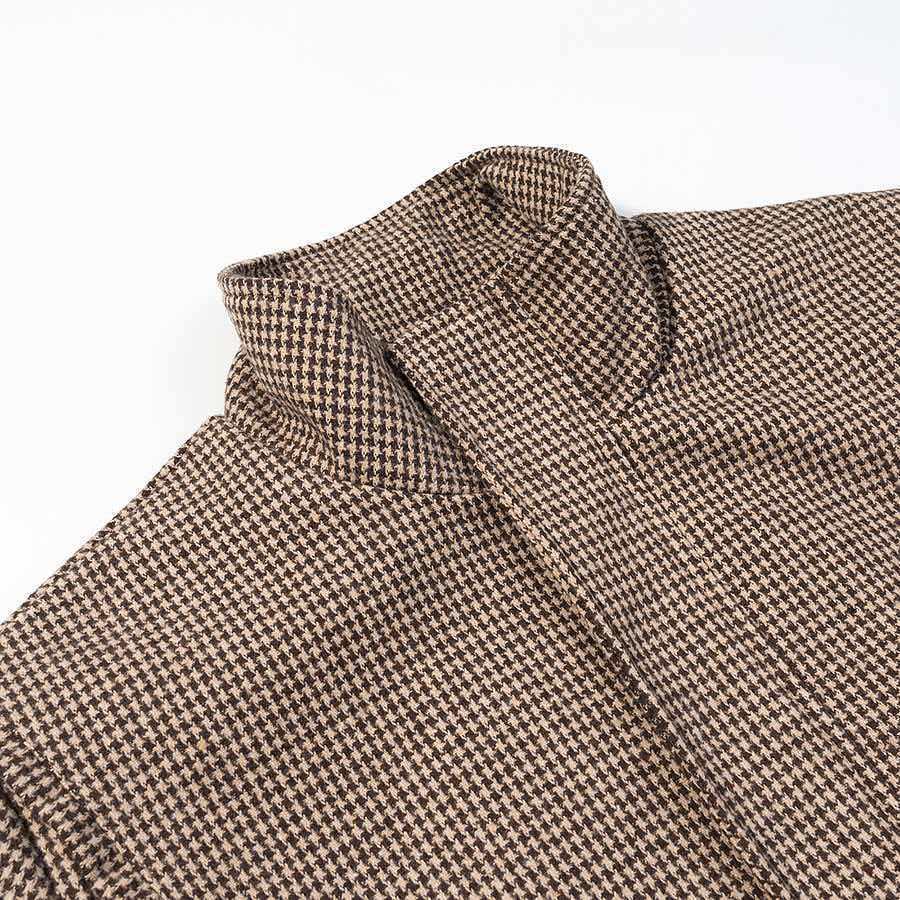 Damen Übergangsjacke Hahnentritt-Muster Eveloria