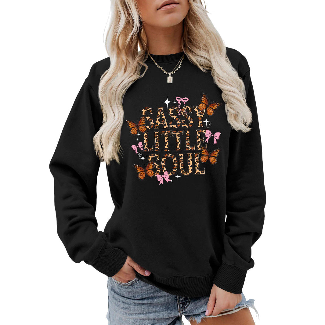 Damen Sweatshirt Schmetterlingsdesign Eveloria