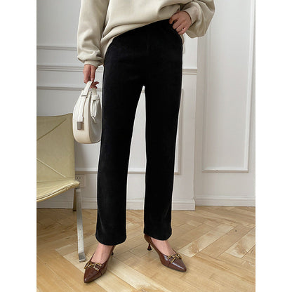 Damen Loungehose Weites Bein Eveloria Baumwolle Bequem