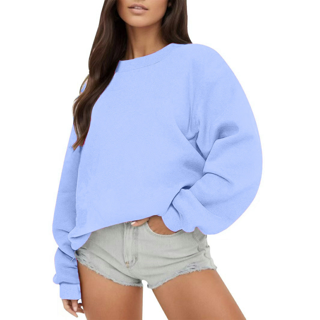 Damen Sweatshirt Lässiger Schnitt Voluminöse Ärmel Eveloria