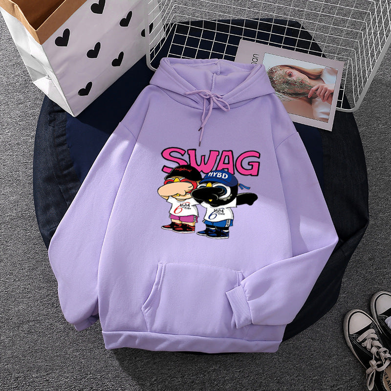 Damen Hoodie Lustiges Cartoon-Design Eveloria