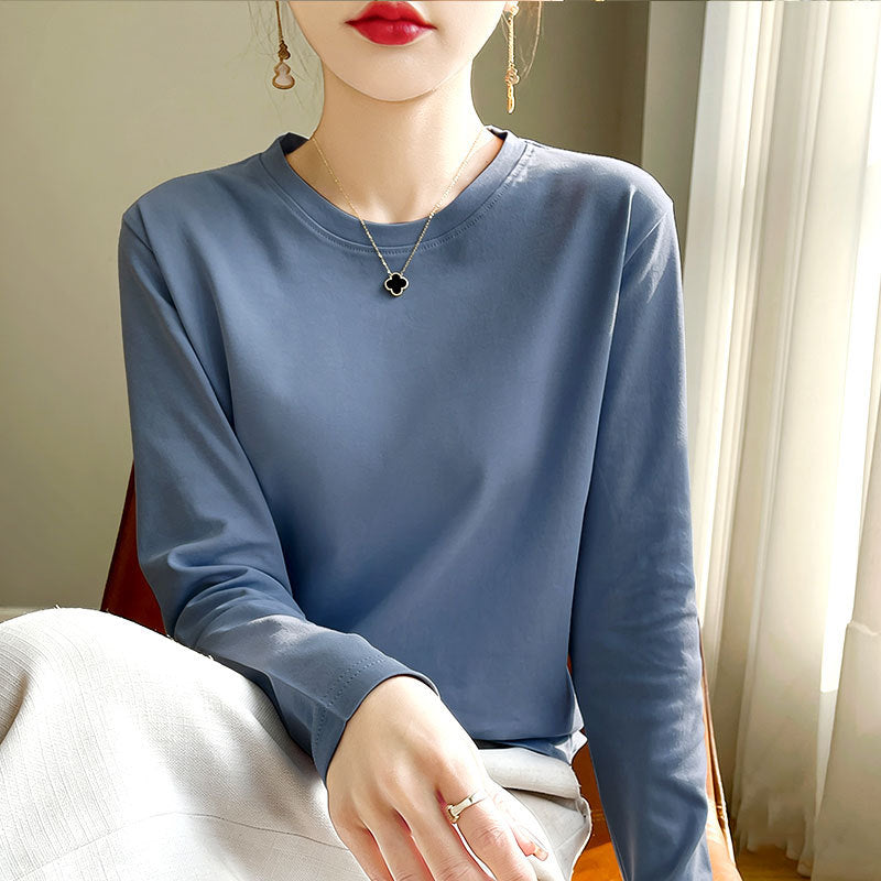 Damen Langarmshirt Rundhals Eveloria