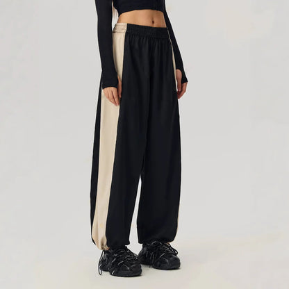 Damen Freizeithose Sportlich Mit Kontrastpanelen