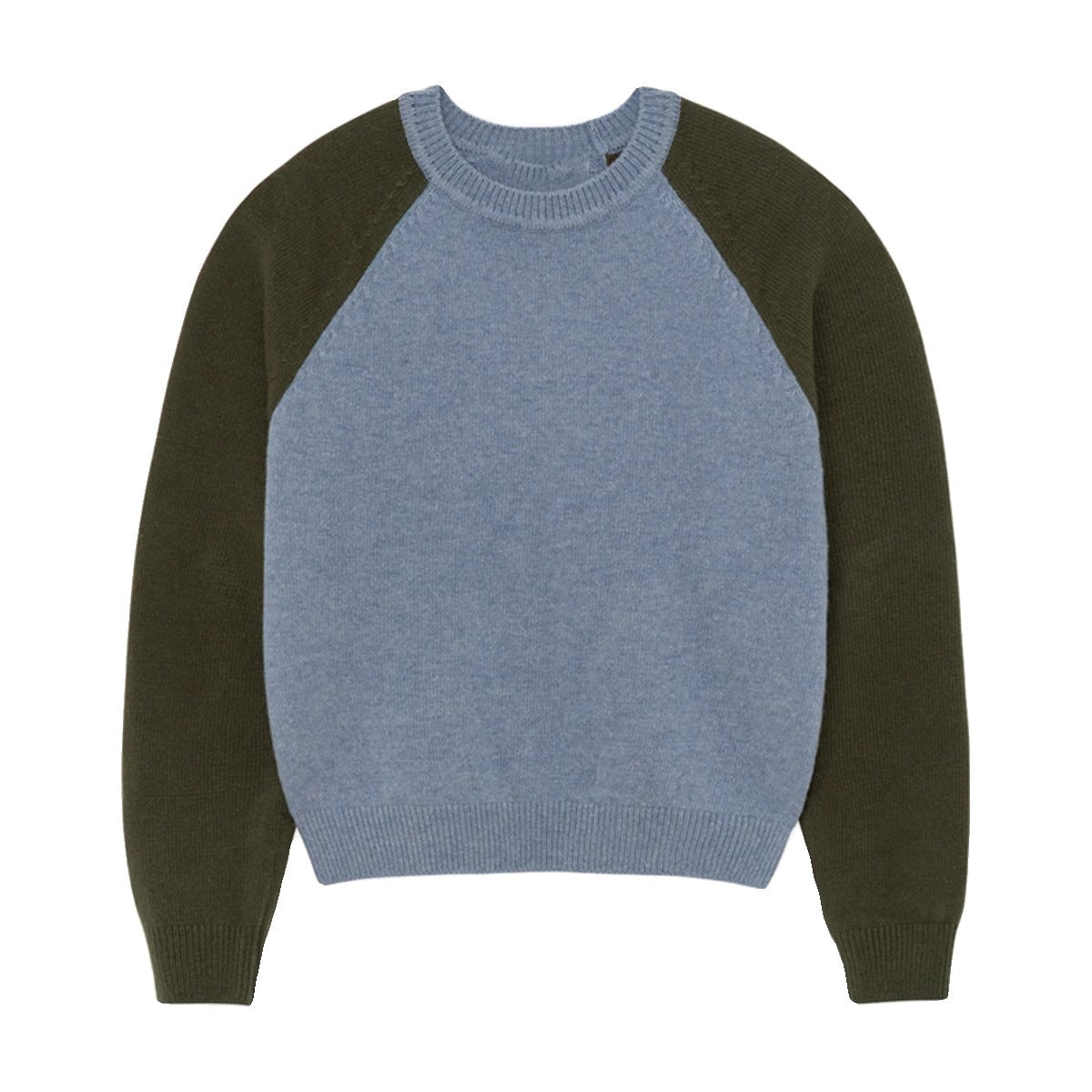 Damen Strickpullover Sportlich Raglanärmel Eveloria