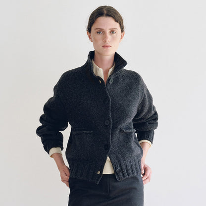 Damen Strickcardigan mit Kragen Eveloria