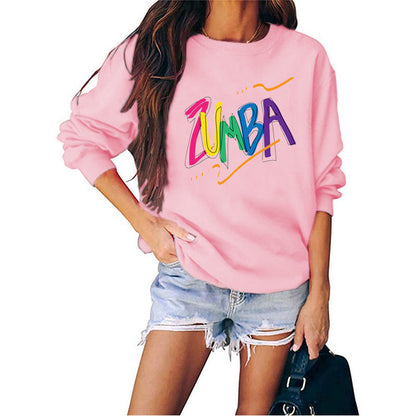 Damen Sweatshirt Modernes Zumba-Design Lässig Eveloria