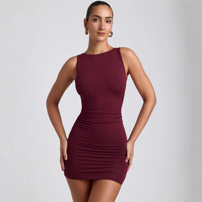 Damen Figurformendes Minikleid Komfortstretch Eveloria