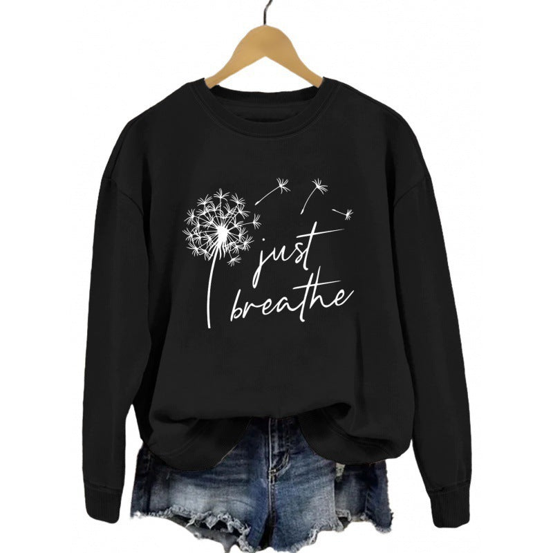 Damen Sweatshirt Pusteblumen-Motiv Eveloria