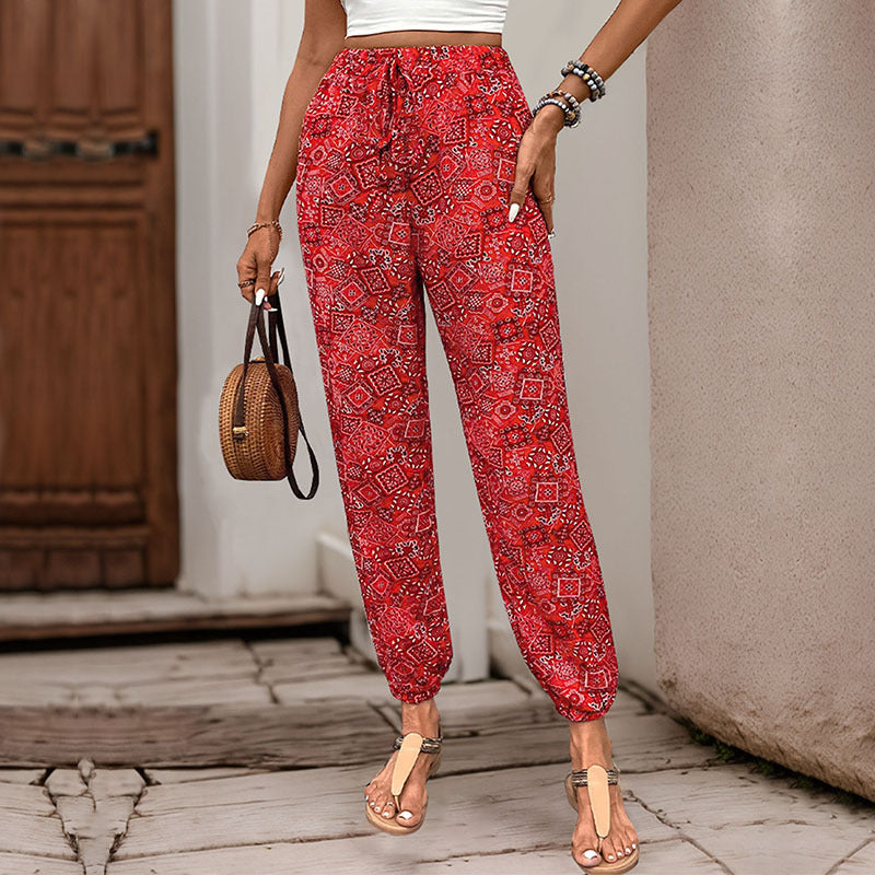 Damen Sommerhose Ethnomuster Leicht Eveloria
