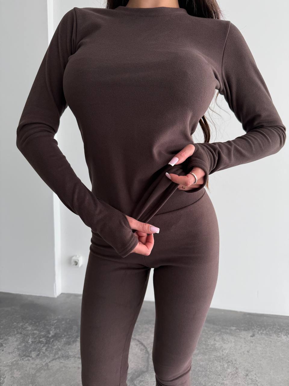 Damen Fitness-Loungewear-Set Körperbetont Eveloria