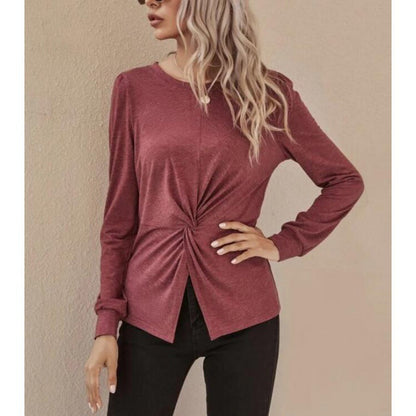 Damen Langarmshirt Eveloria Elegantes Design