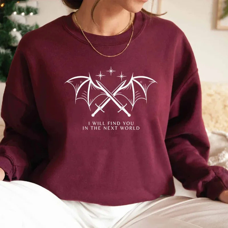 Damen Sweatshirt Grafikdesign Eveloria