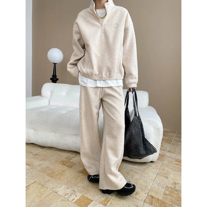 Damen Kapuzenpullover Hoher Kragen Elegante Passform Eveloria