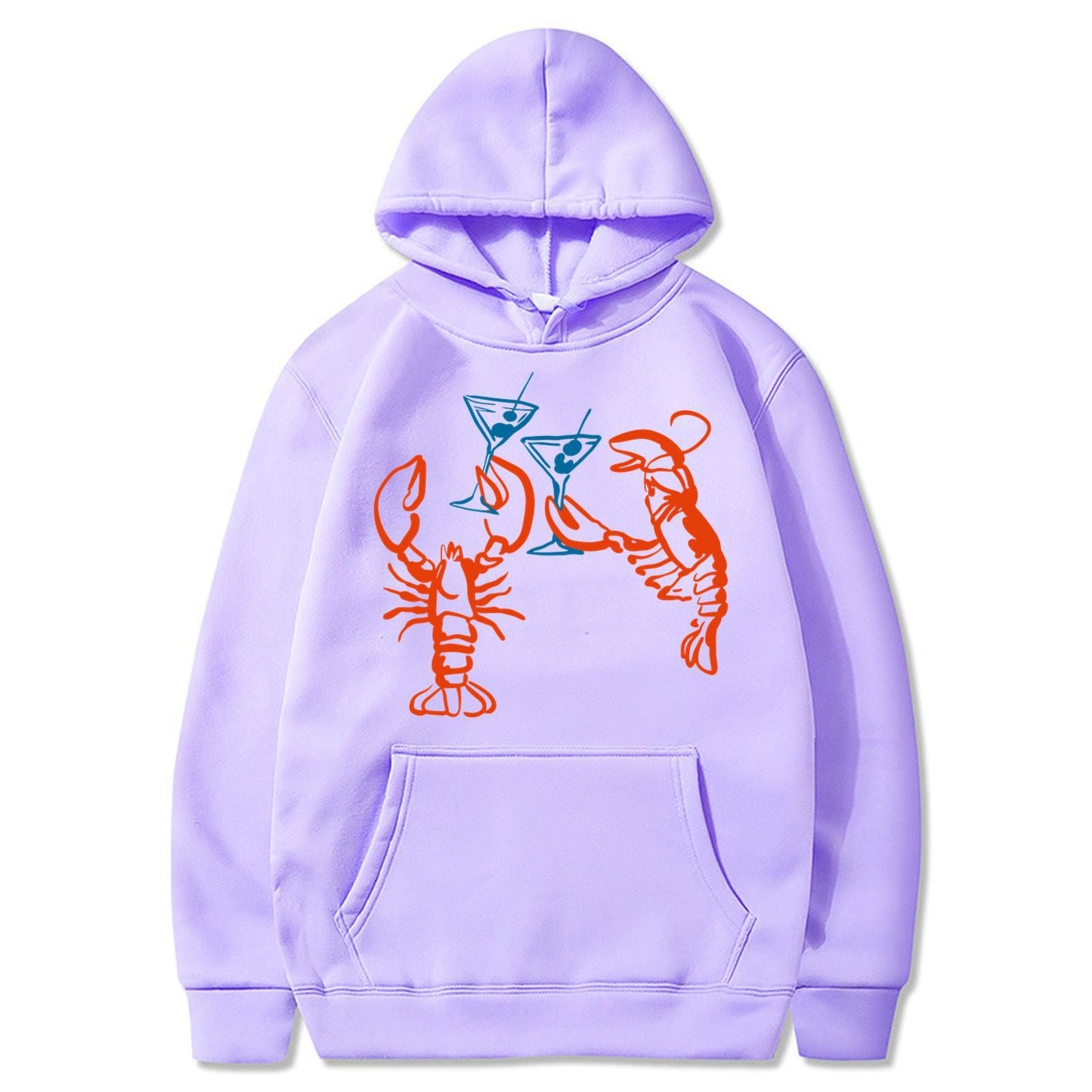 Damen Kapuzenpullover Hummer Motiv Eveloria