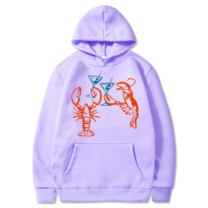 Damen Kapuzenpullover Hummer Motiv Eveloria