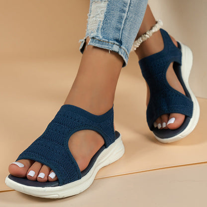 Damen Ergonomische Freizeit-Sandalen Elastisch Gepolstert Eveloria