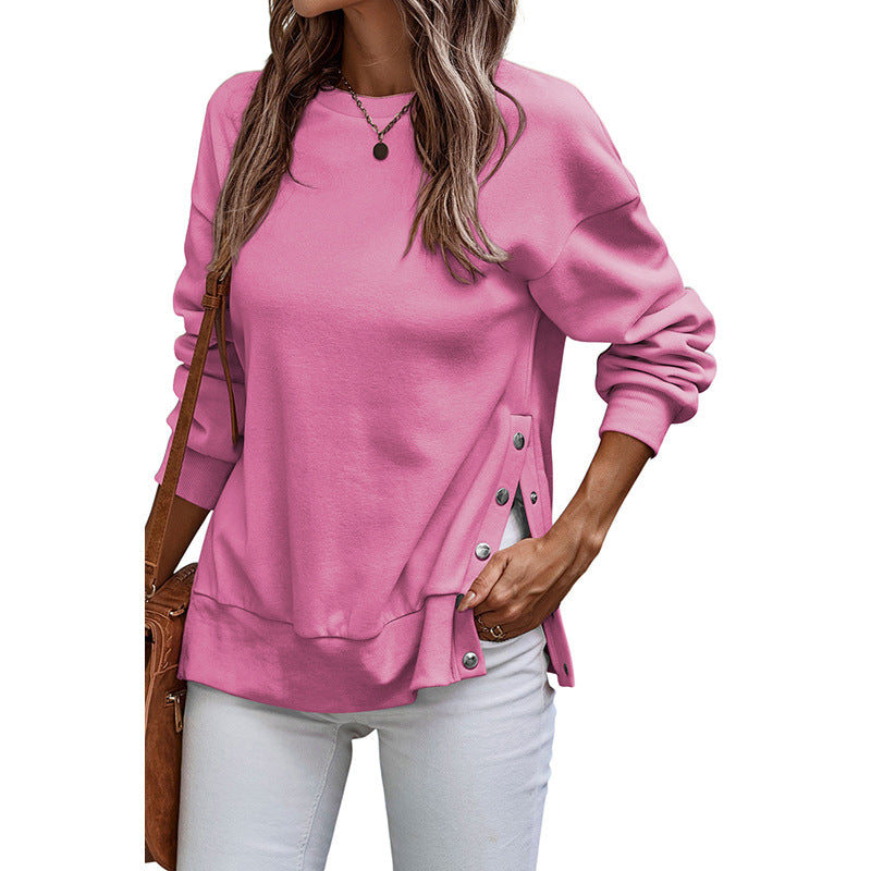 Damen Pullover Sweatshirt Langarm Gestrickt Beige
