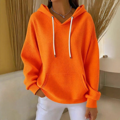 Damen Kapuzenpullover Strukturiertes Gewebe Eveloria
