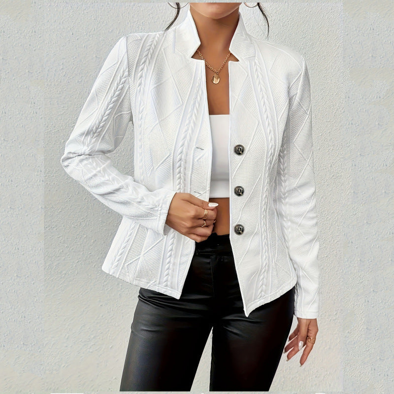 Damen Strickjacke Knopfverschluss Eveloria
