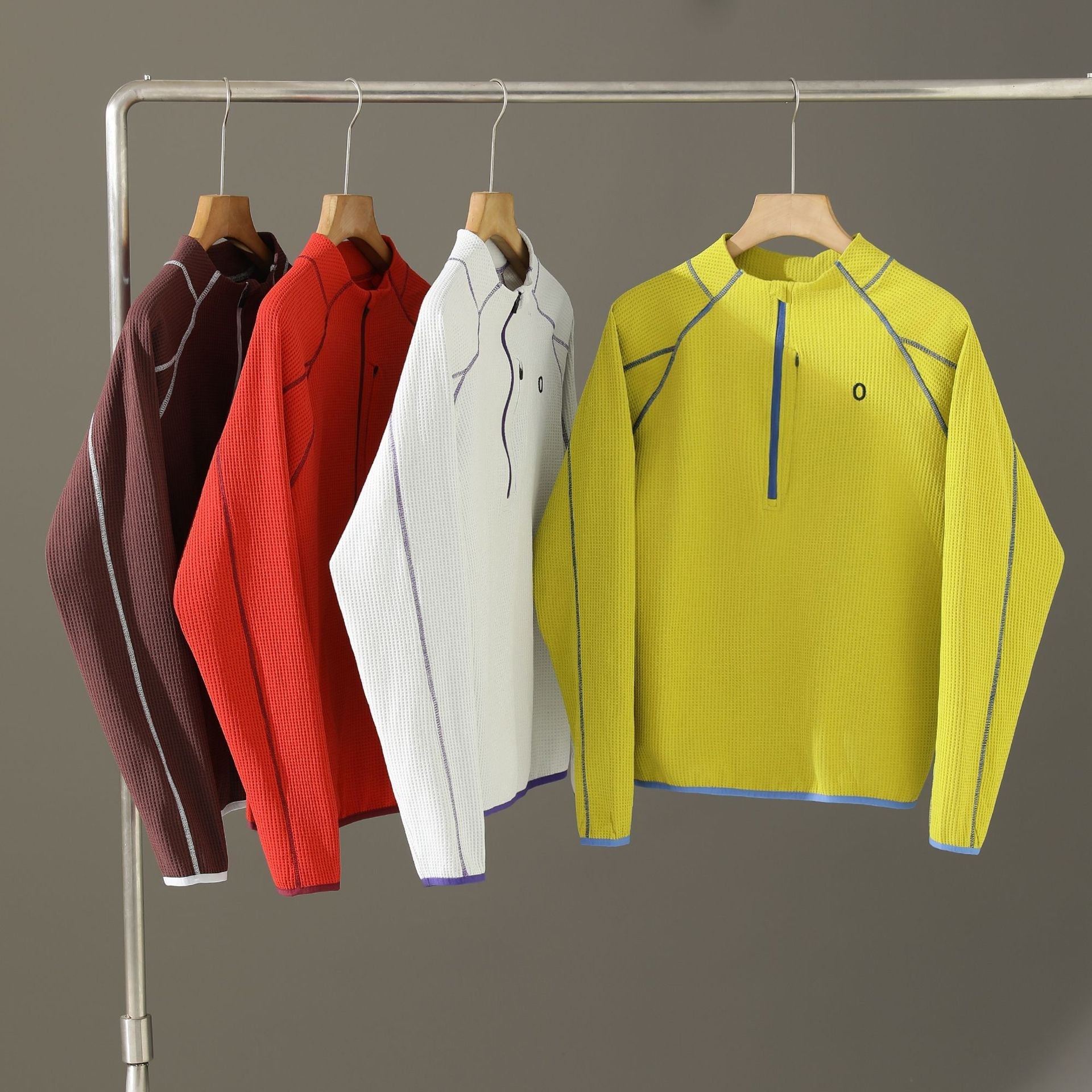 Damen Pullover Innovativ Reißverschluss Strukturiert Eveloria - Eveloria