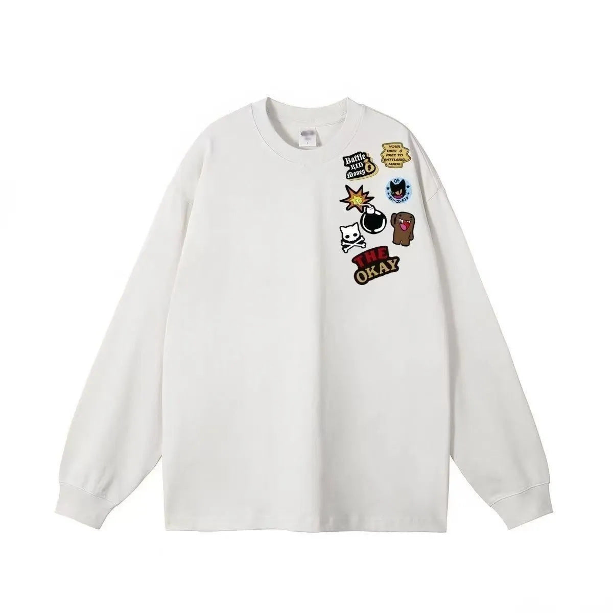 Damen Langarmshirt mit Applikationen Eveloria
