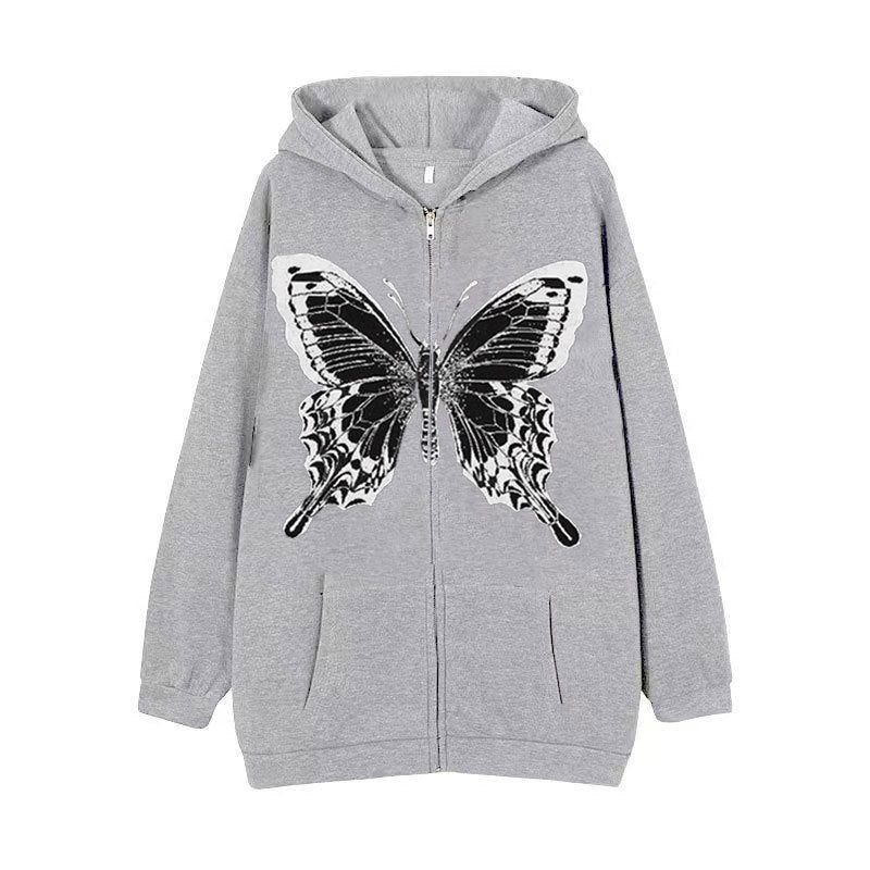 Damen Hoodie Schmetterlingsmotiv Eveloria