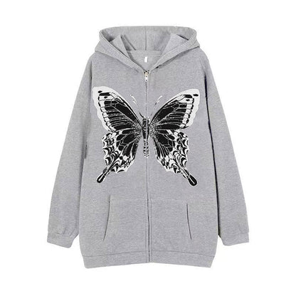 Damen Hoodie Schmetterlingsmotiv Eveloria