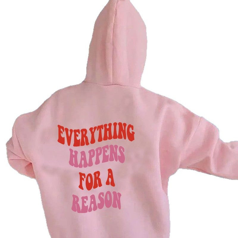 Damen Kapuzenpullover Komfortschnitt Mit Motivationszitat Grau