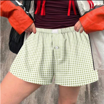 Damen Boxershorts Kariert Eveloria - Eveloria