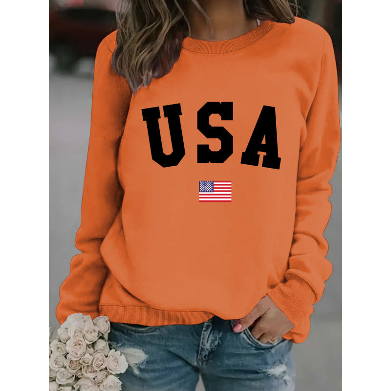 Damen Sweatshirt Modernes Statement Gemütlich Grau