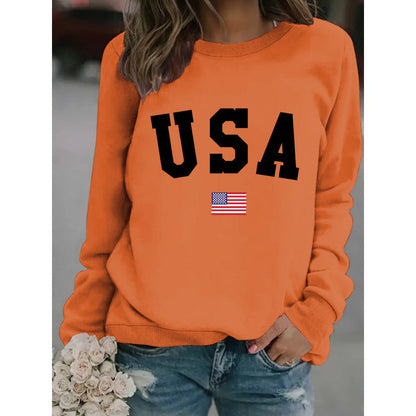 Damen Sweatshirt Modernes Statement Gemütlich Grau